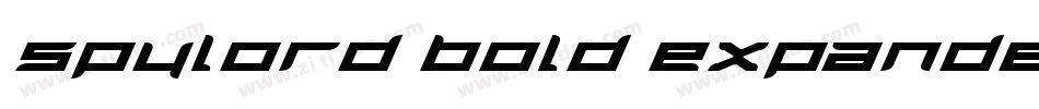 Spylord Bold Expanded Italic字体转换